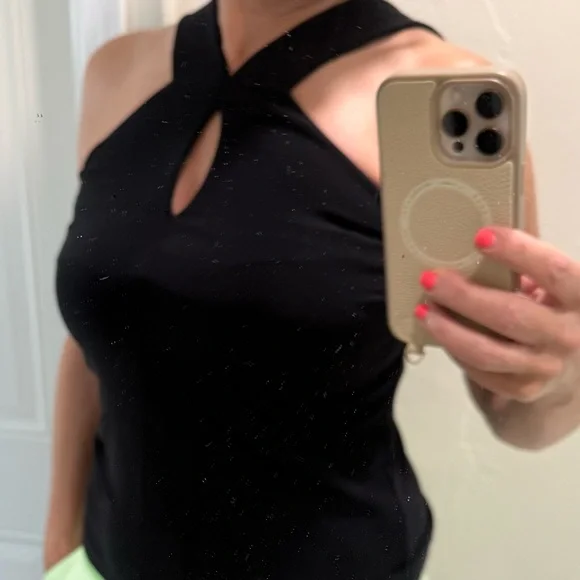 Boston Proper top. racerback, small, black - Picture 5 of 6